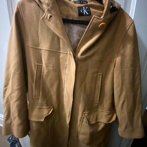 Calvin Klein Camel Hooded Jacket